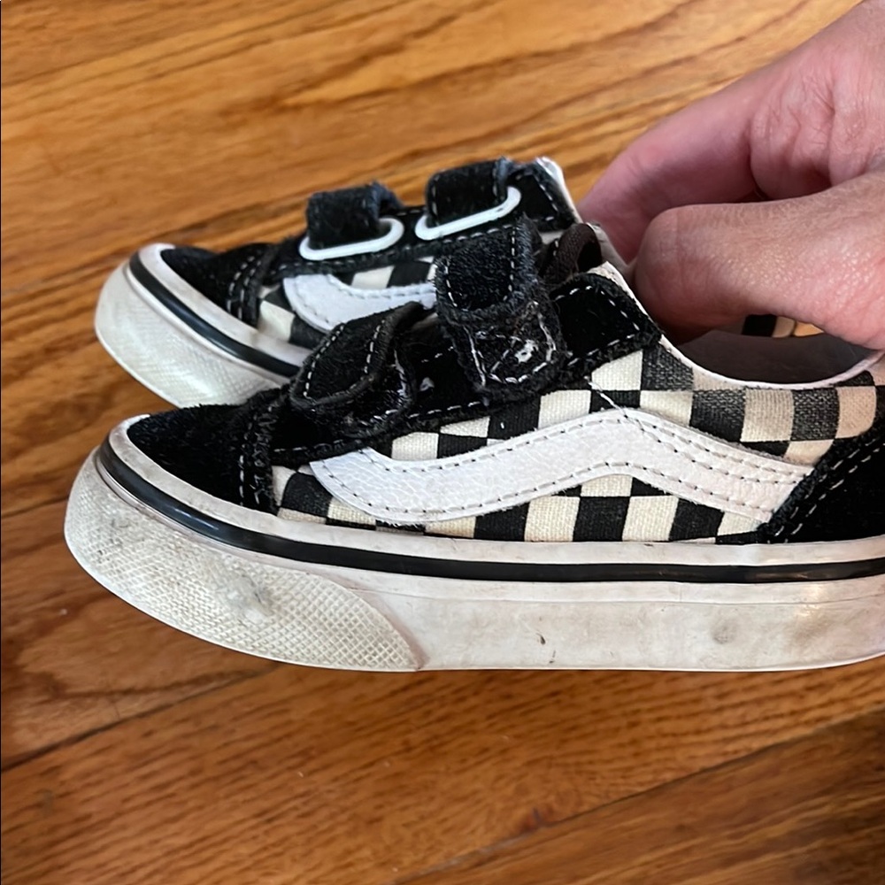 Vans Black and White Checkerboard Sneakers